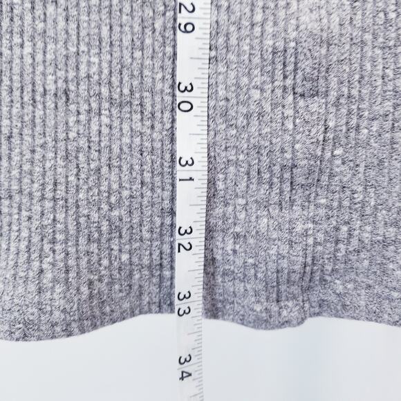 Enzo Costa Ribbed Knit Mini Dress Sleeveless Crewneck - Picture 6 of 14